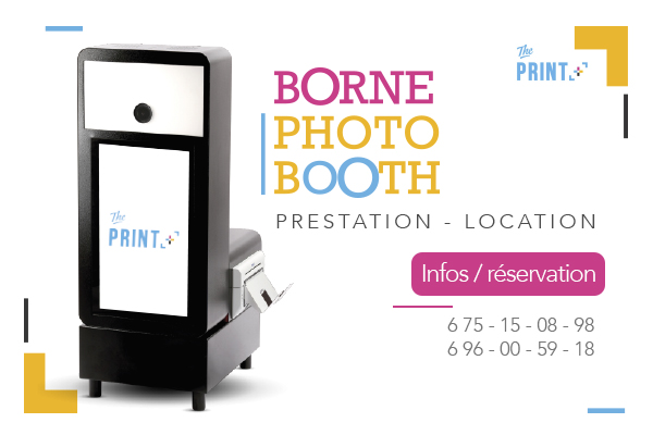 Borne photo Booth - Service de location The Print Plus